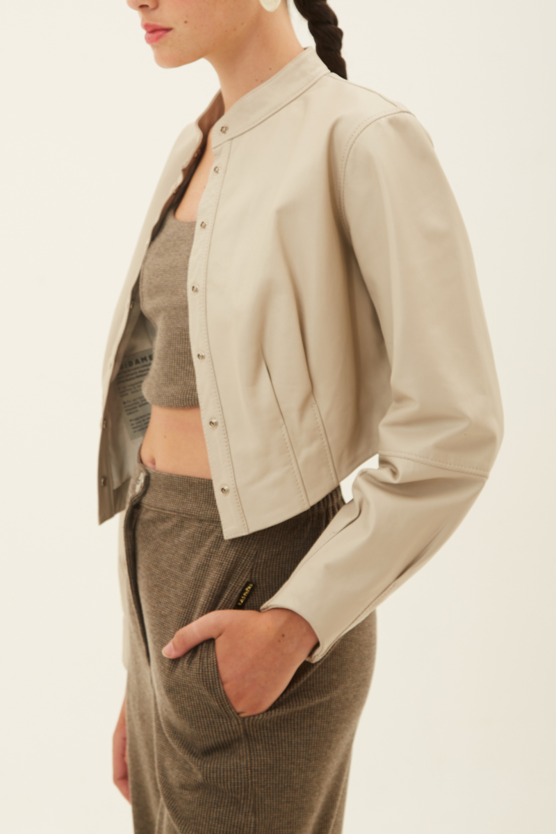 CAMPERA DE CUERO FRANCESCA // OVINO ITALIANO