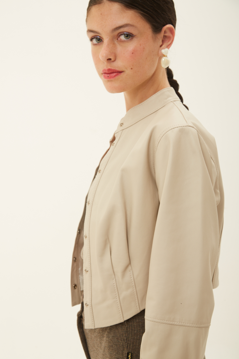 CAMPERA DE CUERO FRANCESCA // OVINO ITALIANO