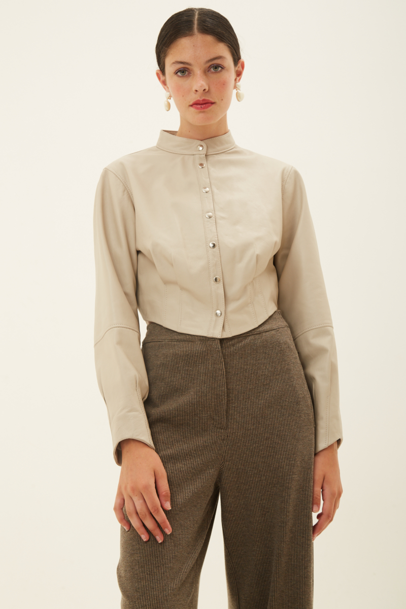 CAMPERA DE CUERO FRANCESCA // OVINO ITALIANO