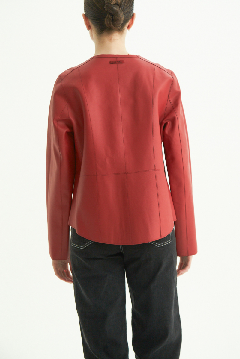 CAMPERA DE CUERO GAL REVERSIBLE