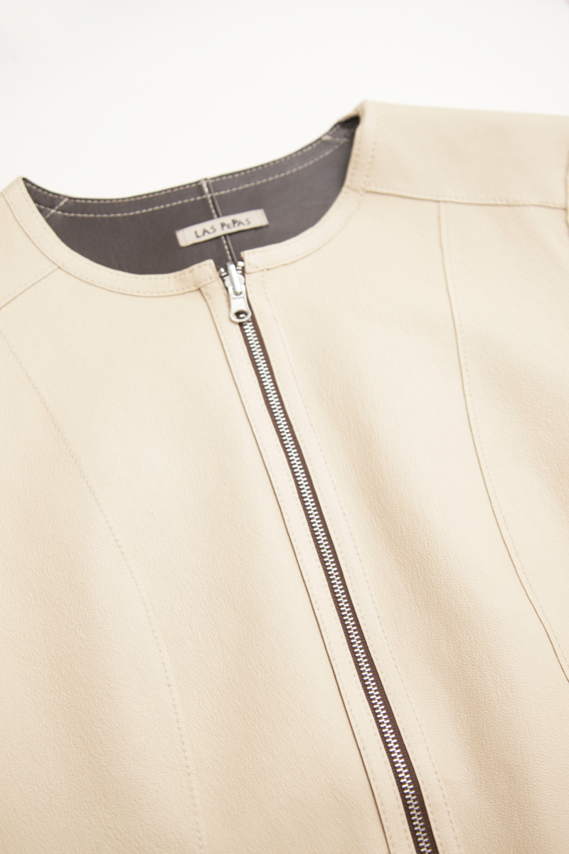 CAMPERA DE CUERO GAL REVERSIBLE