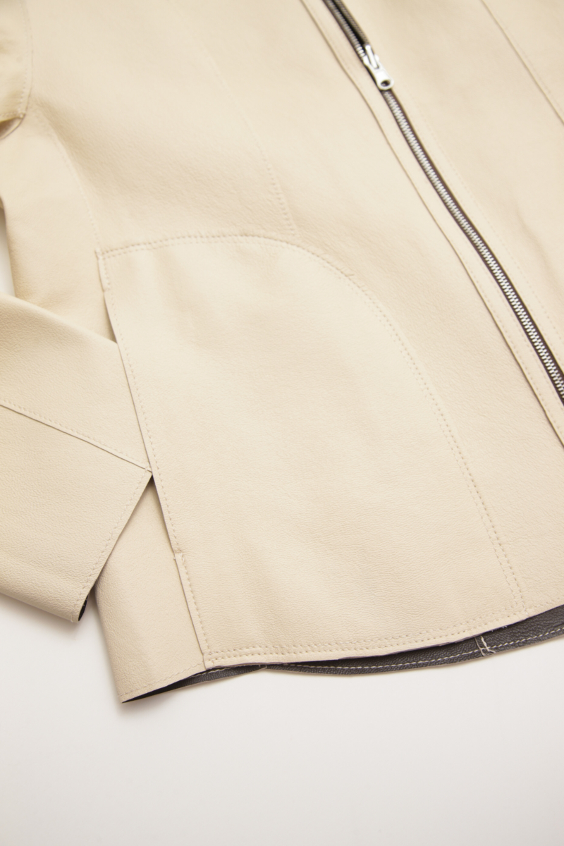 CAMPERA DE CUERO GAL REVERSIBLE