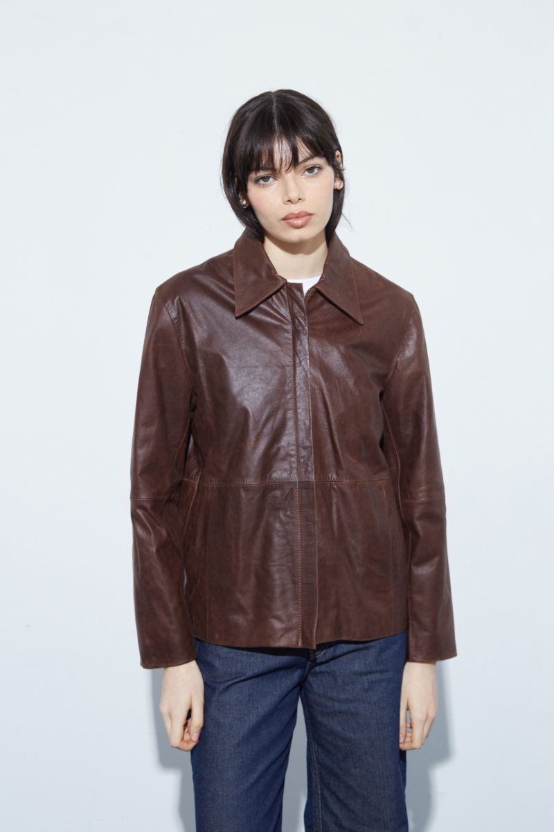 CAMPERA DE CUERO GILLIAN // VACUNO