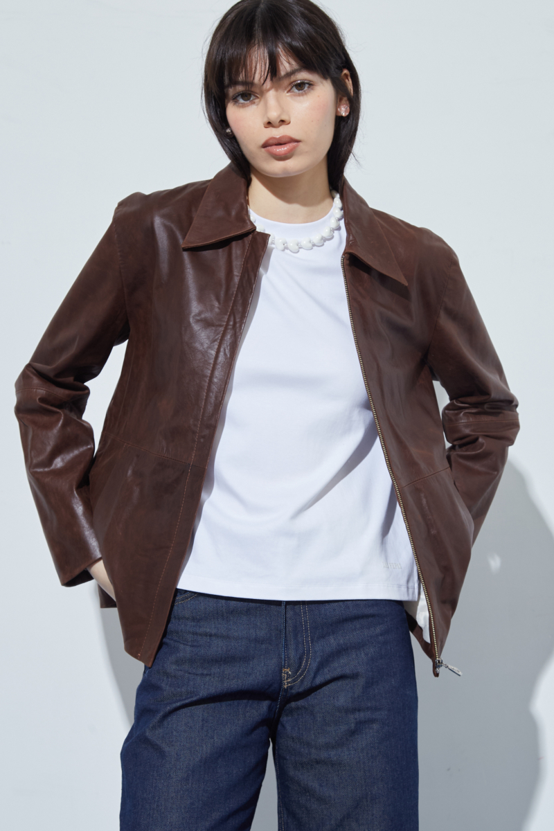 CAMPERA DE CUERO GILLIAN // VACUNO