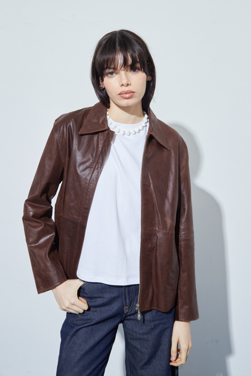 CAMPERA DE CUERO GILLIAN // VACUNO
