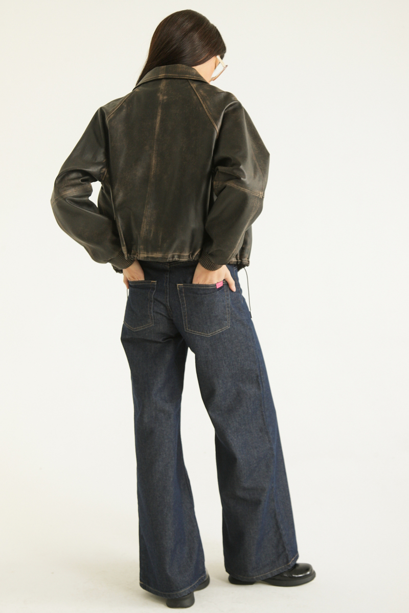 CAMPERA DE CUERO HEDY // OVINO