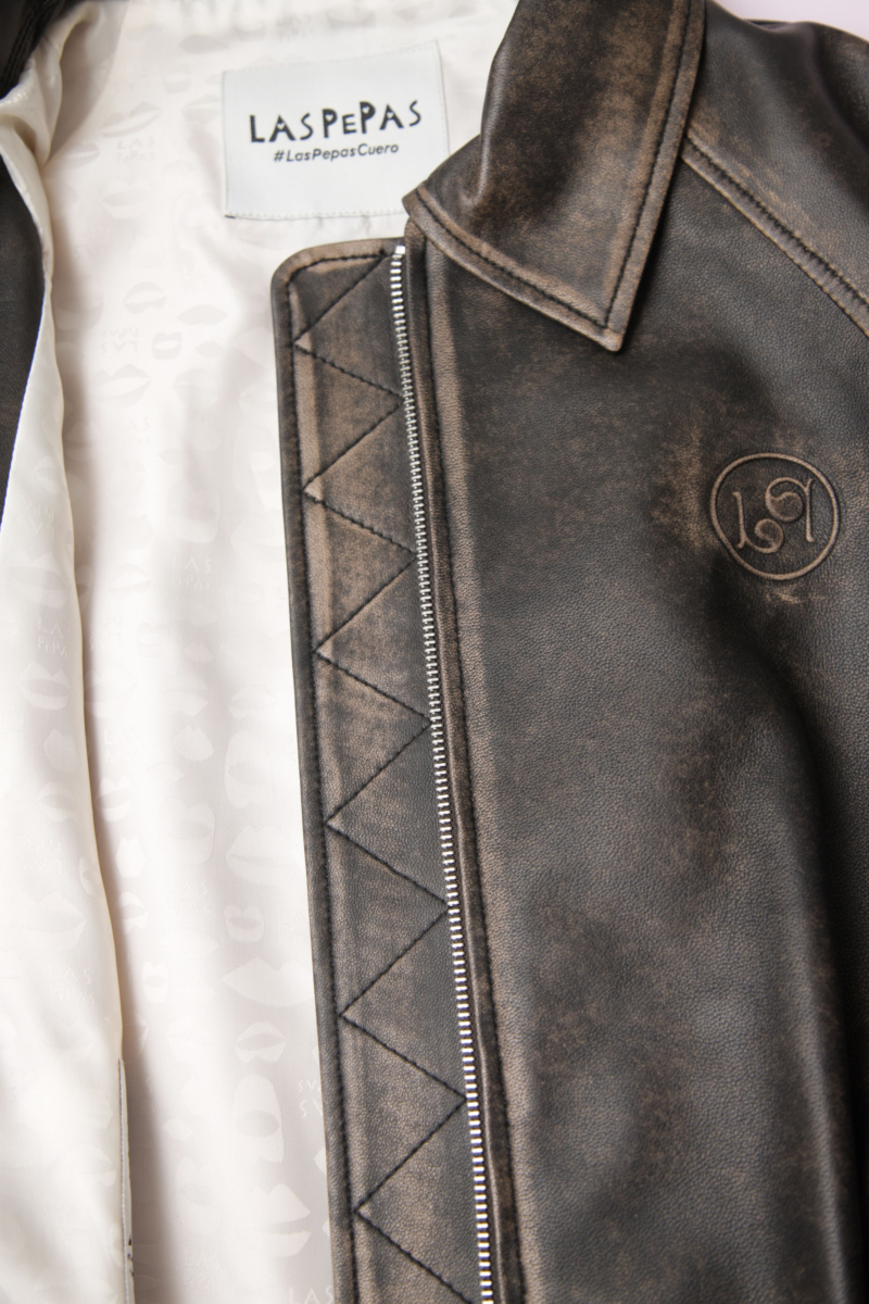 CAMPERA DE CUERO HEDY // OVINO