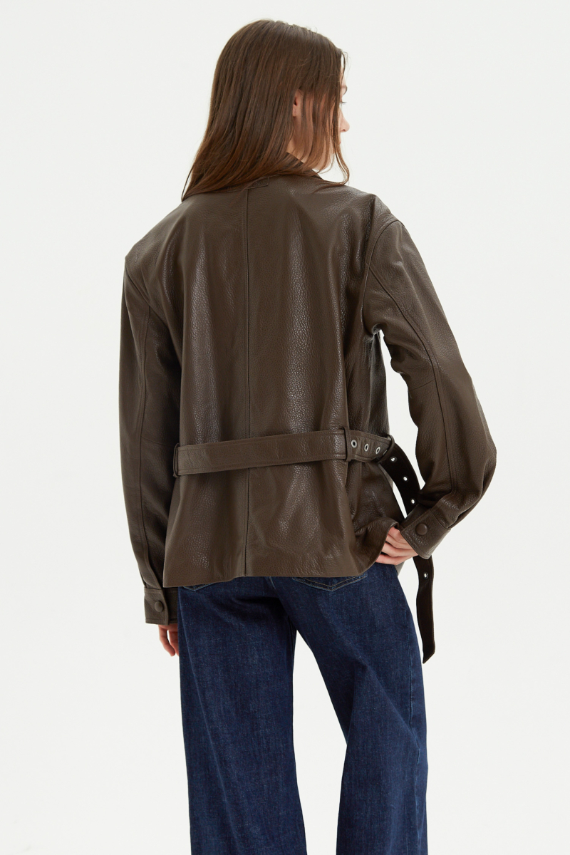 CAMPERA DE CUERO HOLLY // OVINO