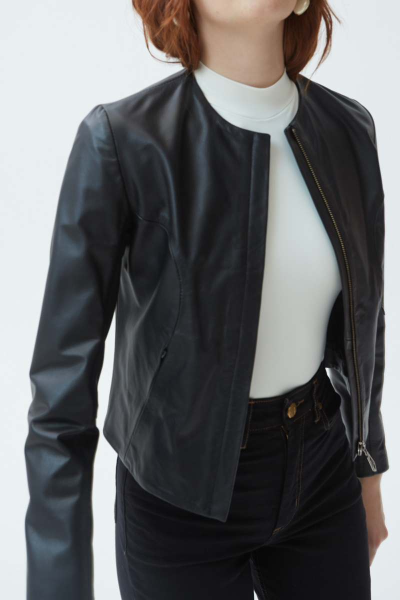 CAMPERA DE CUERO MARION // OVINO ITALIANO