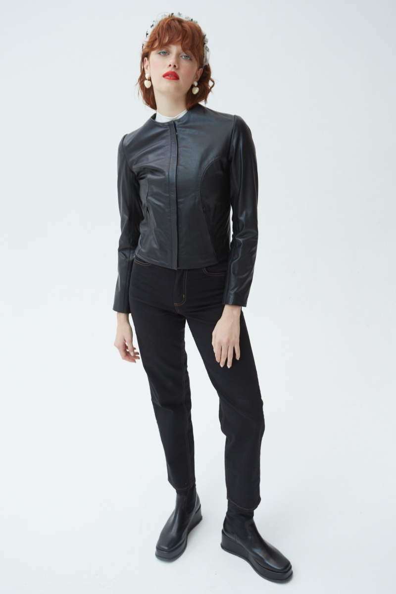 CAMPERA DE CUERO MARION // OVINO ITALIANO