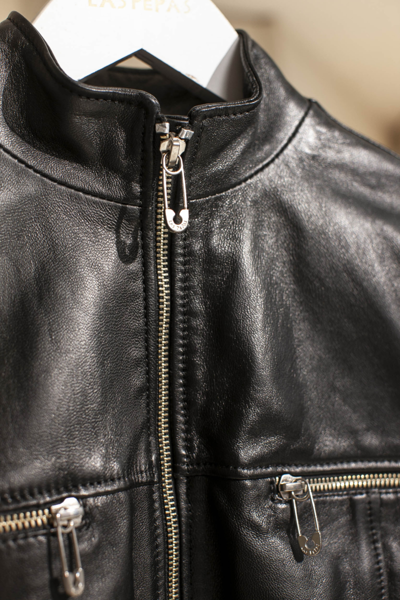 CAMPERA DE CUERO MOTOMAMI // OVINO ITALIANO