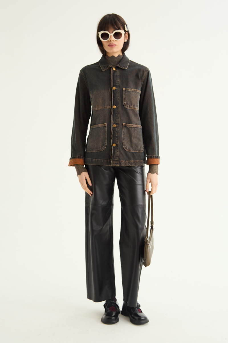 PANTALON DE CUERO LUNA / OVINO ITALIANO