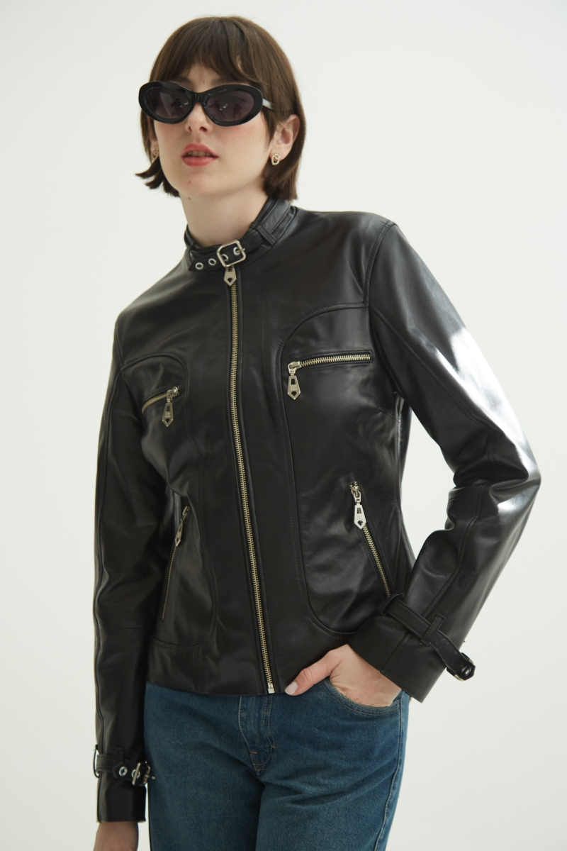 CAMPERA DE CUERO ROBIN//OVINO ITALIANO