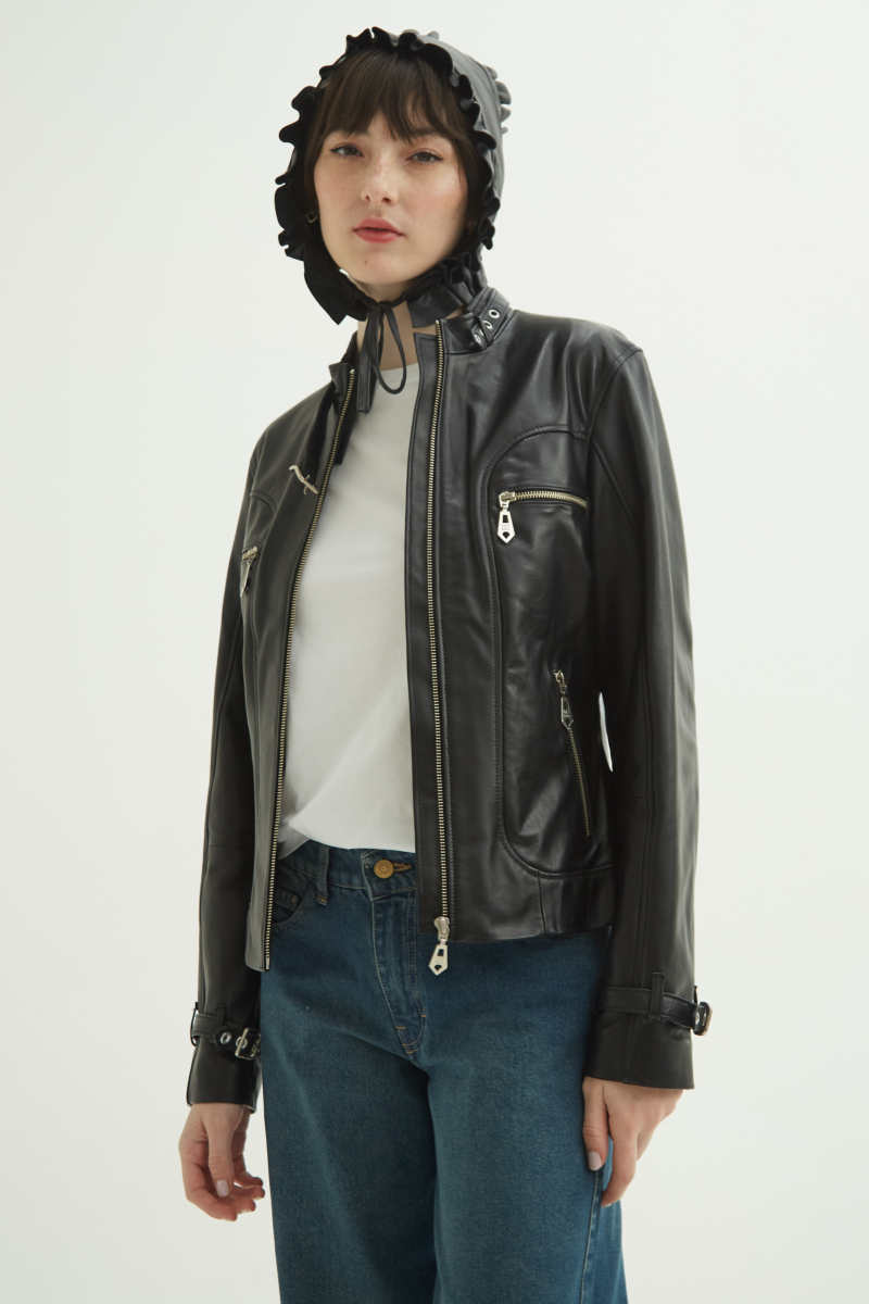 CAMPERA DE CUERO ROBIN//OVINO ITALIANO