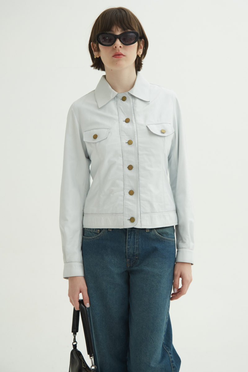 CAMPERA DE CUERO SARA//OVINO ITALIANO