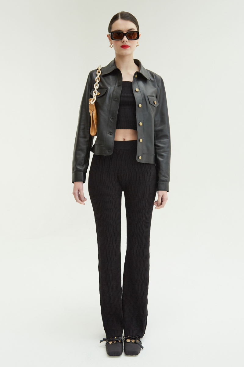 CAMPERA DE CUERO SARA//OVINO ITALIANO