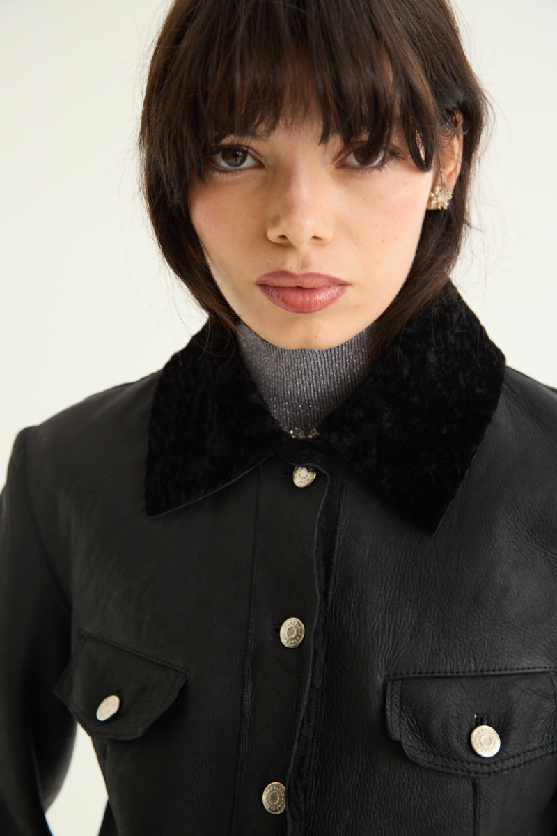 CAMPERA DE CUERO SARA NAPALAN 