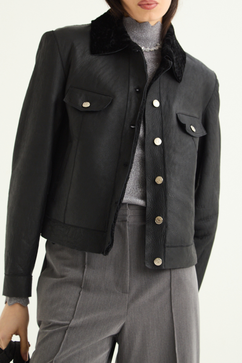 CAMPERA DE CUERO SARA NAPALAN 