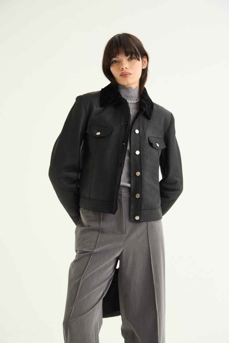 CAMPERA DE CUERO SARA NAPALAN 