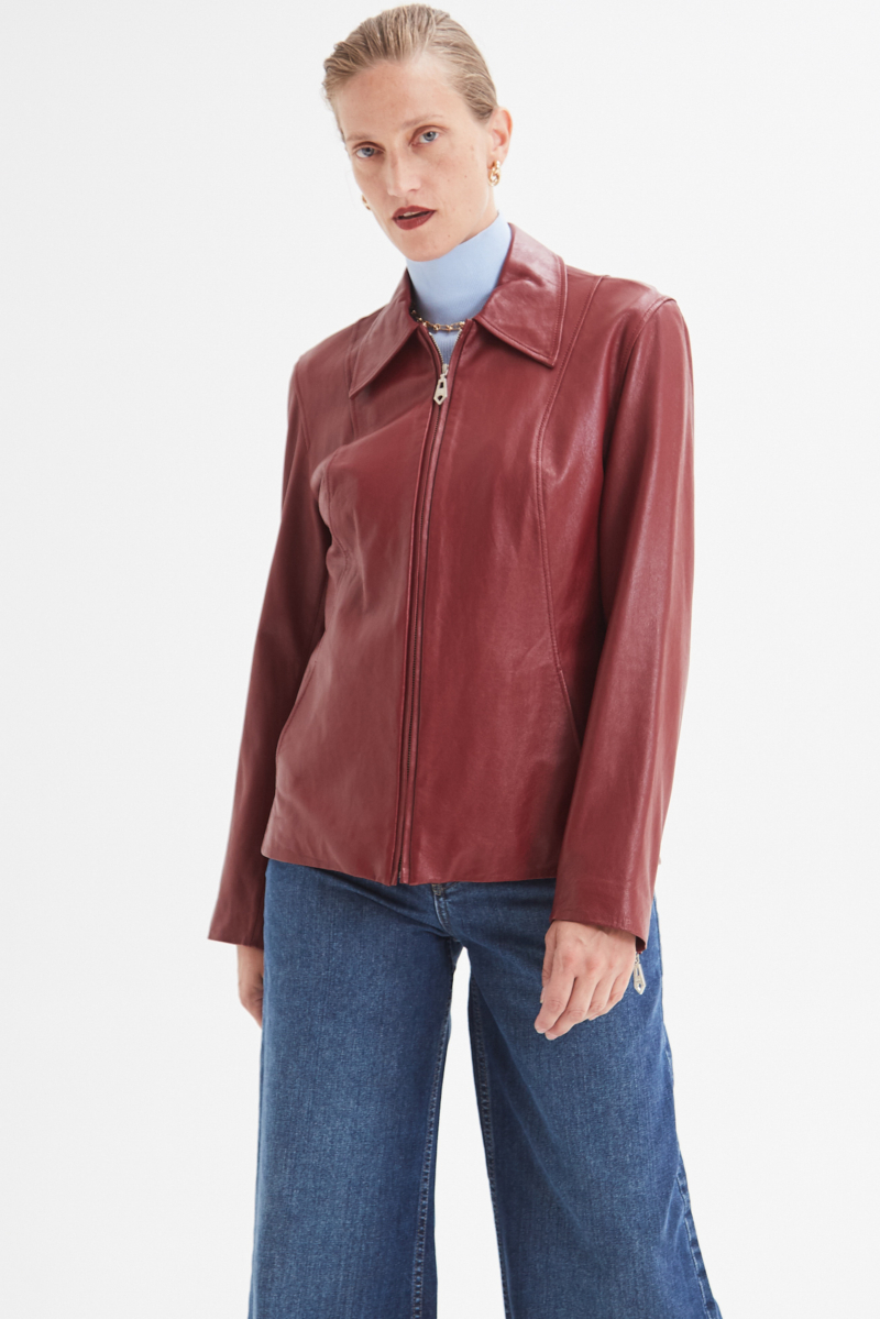 CAMPERA DE CUERO TRINY // OVINO ITALIANO