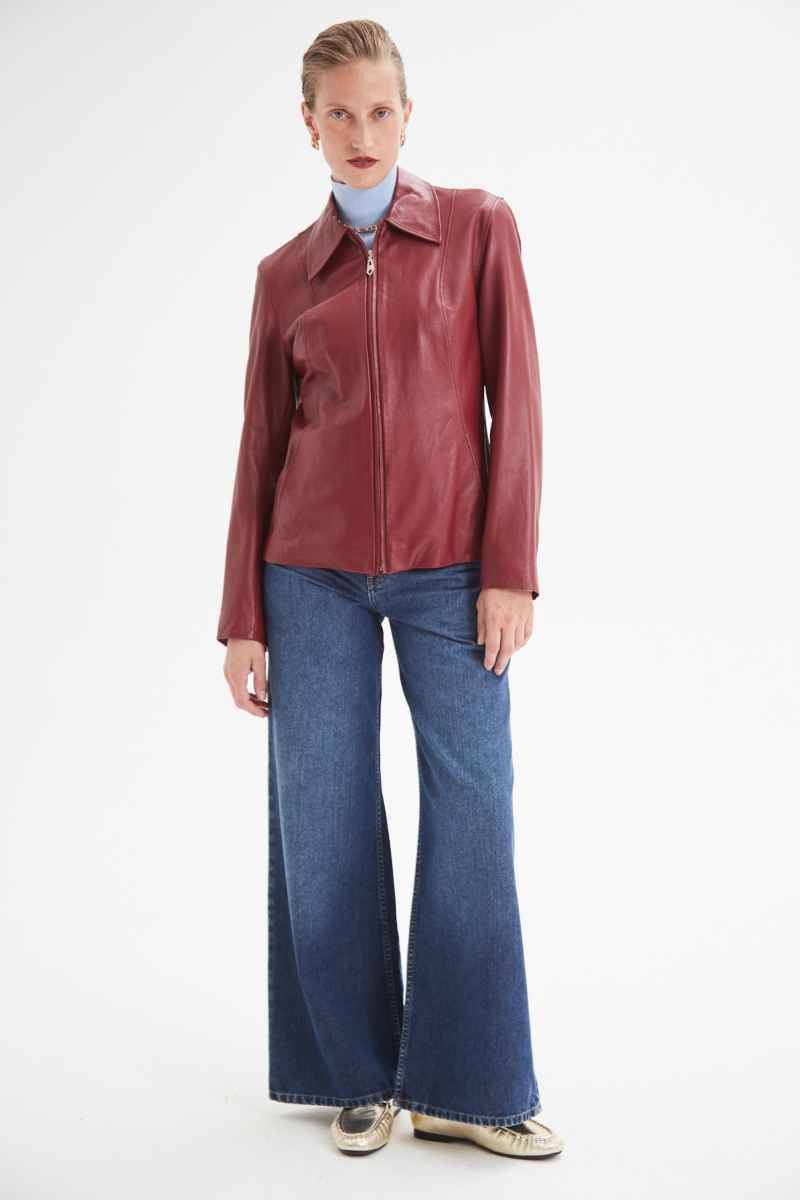 CAMPERA DE CUERO TRINY // OVINO ITALIANO
