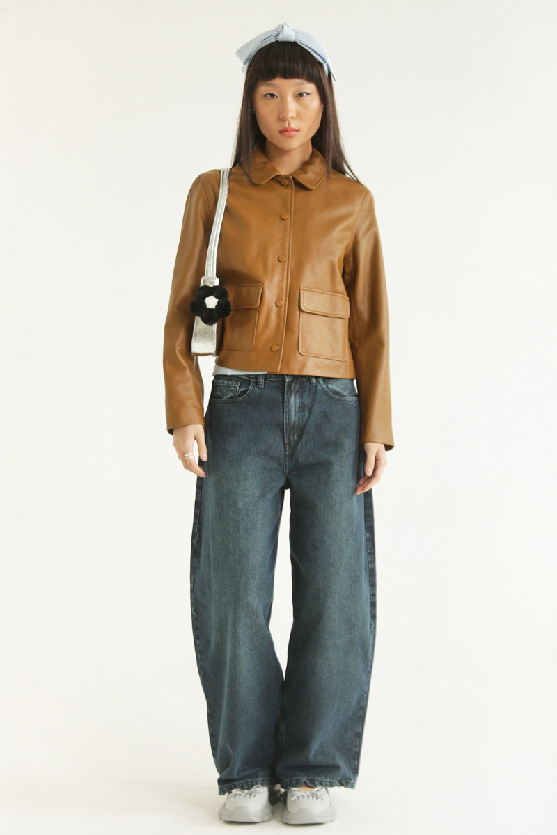 CAMPERA DE CUERO ZOE // OVINO