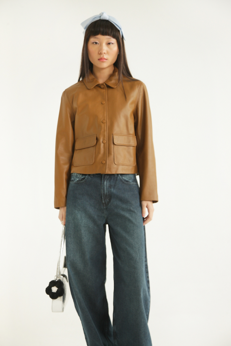 CAMPERA DE CUERO ZOE // OVINO