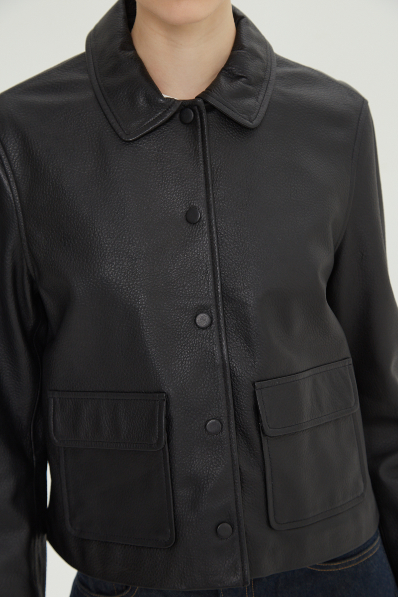 CAMPERA DE CUERO ZOE // OVINO