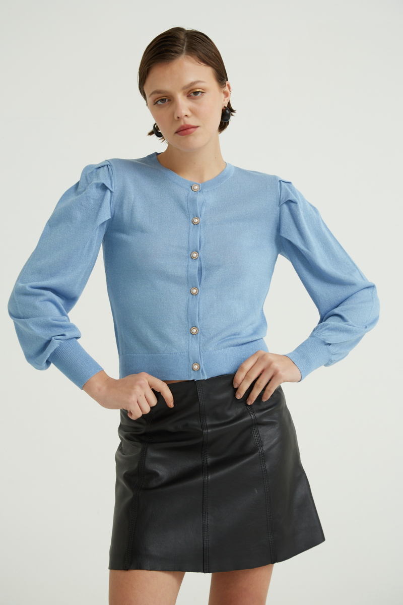FALDA DE CUERO GRETCHEN 2.0// OVINO ITALIANO