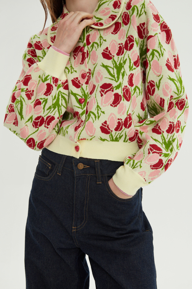 CARDIGAN TEJIDO ODETTE TULIP 