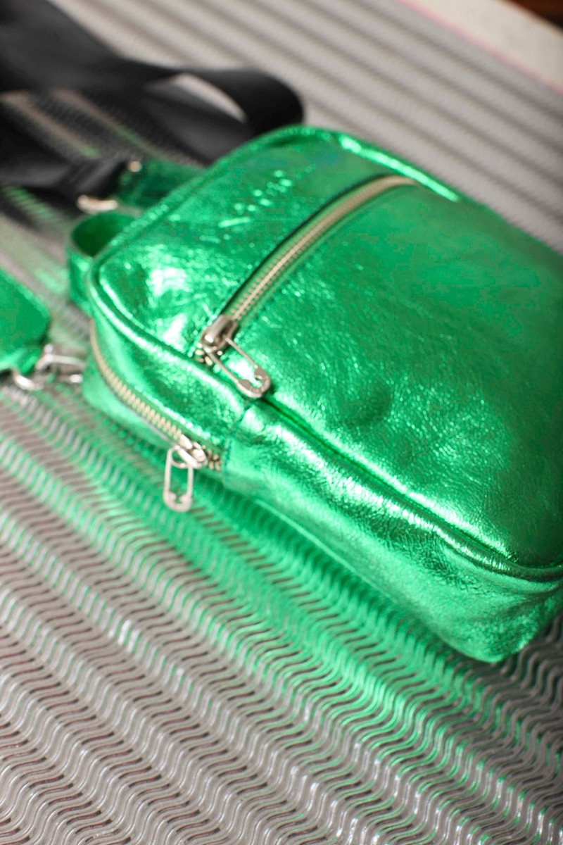 CARTERA DE CUERO IPIALES METALIZADA