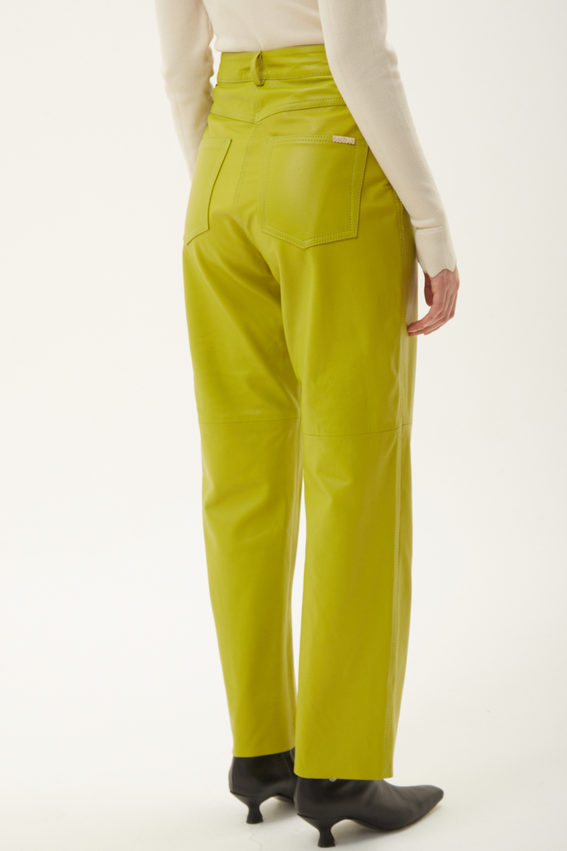 PANTALON DE CUERO BRUNA / VACUNO
