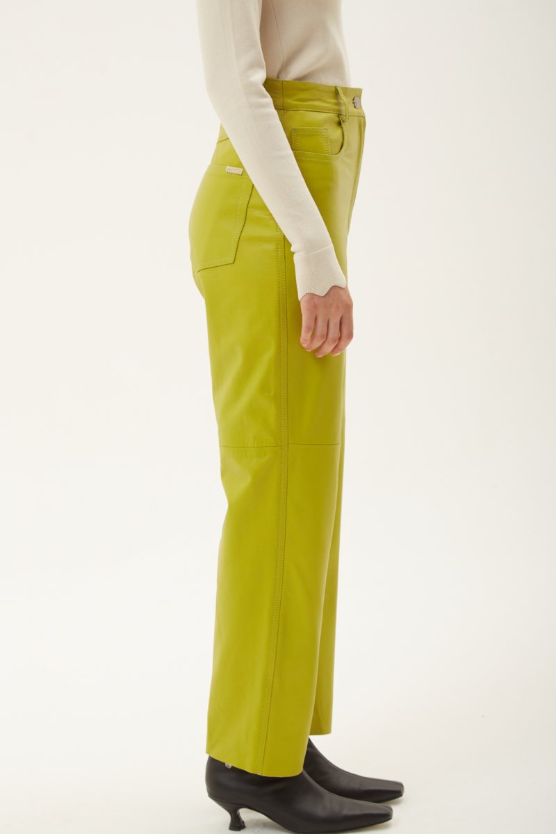 PANTALON DE CUERO BRUNA / VACUNO
