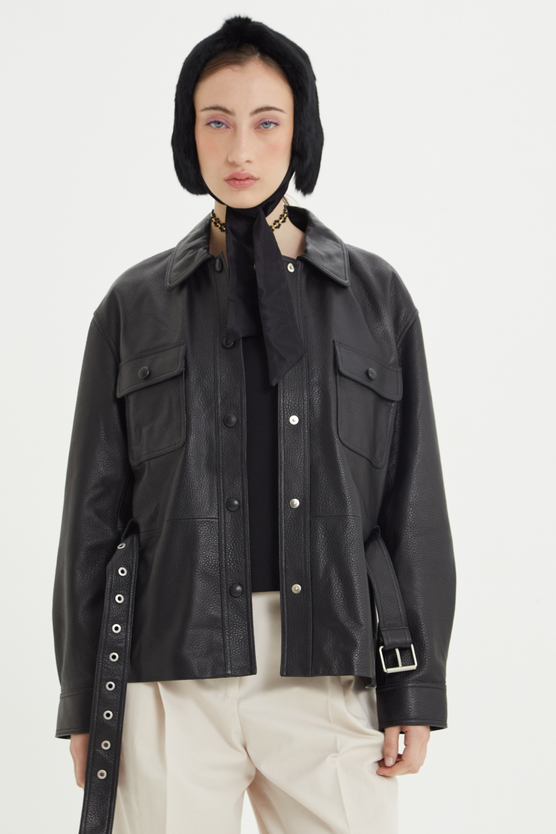 CAMPERA DE CUERO HOLLY // OVINO