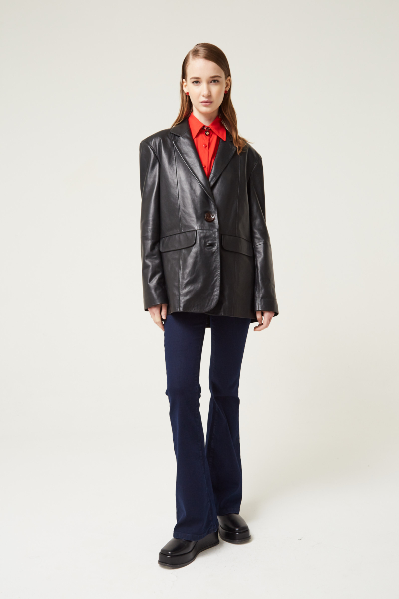 BLAZER DE CUERO JONES / OVINO ITALIANO