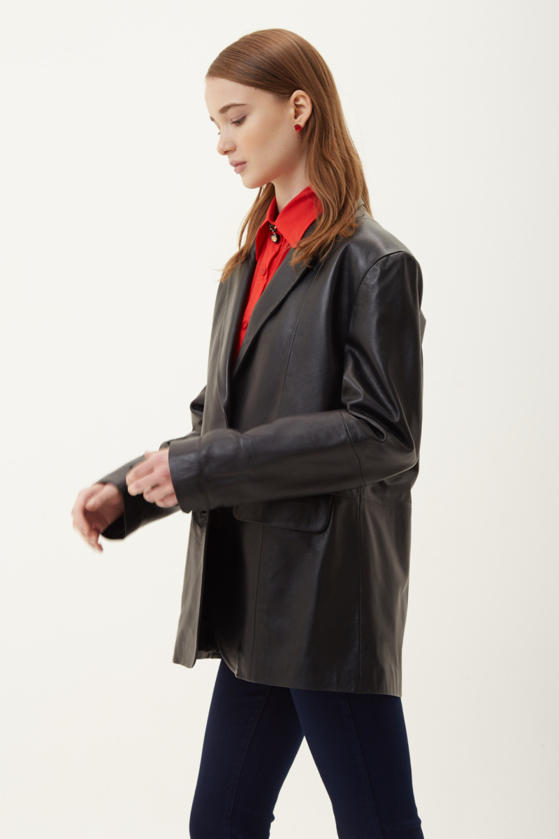 BLAZER DE CUERO JONES / OVINO ITALIANO