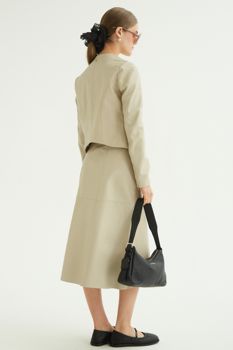 CAMPERA DE CUERO MARION // OVINO ITALIANO