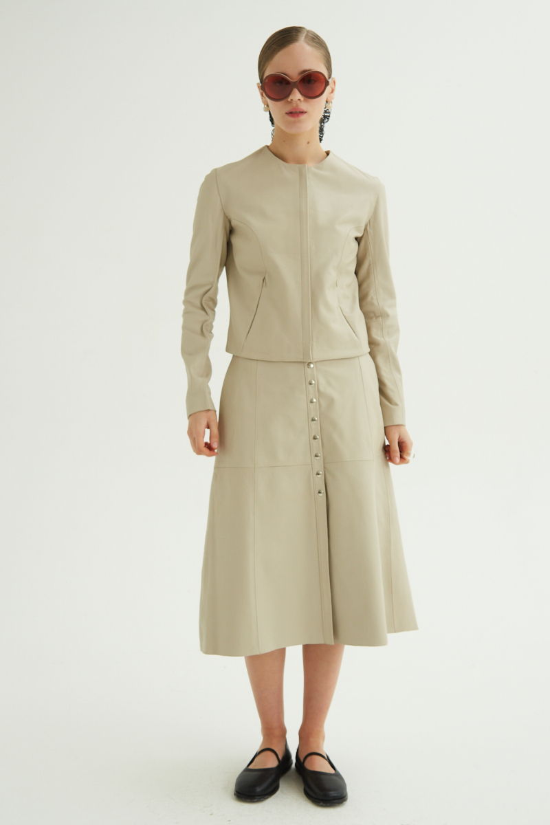 CAMPERA DE CUERO MARION // OVINO ITALIANO