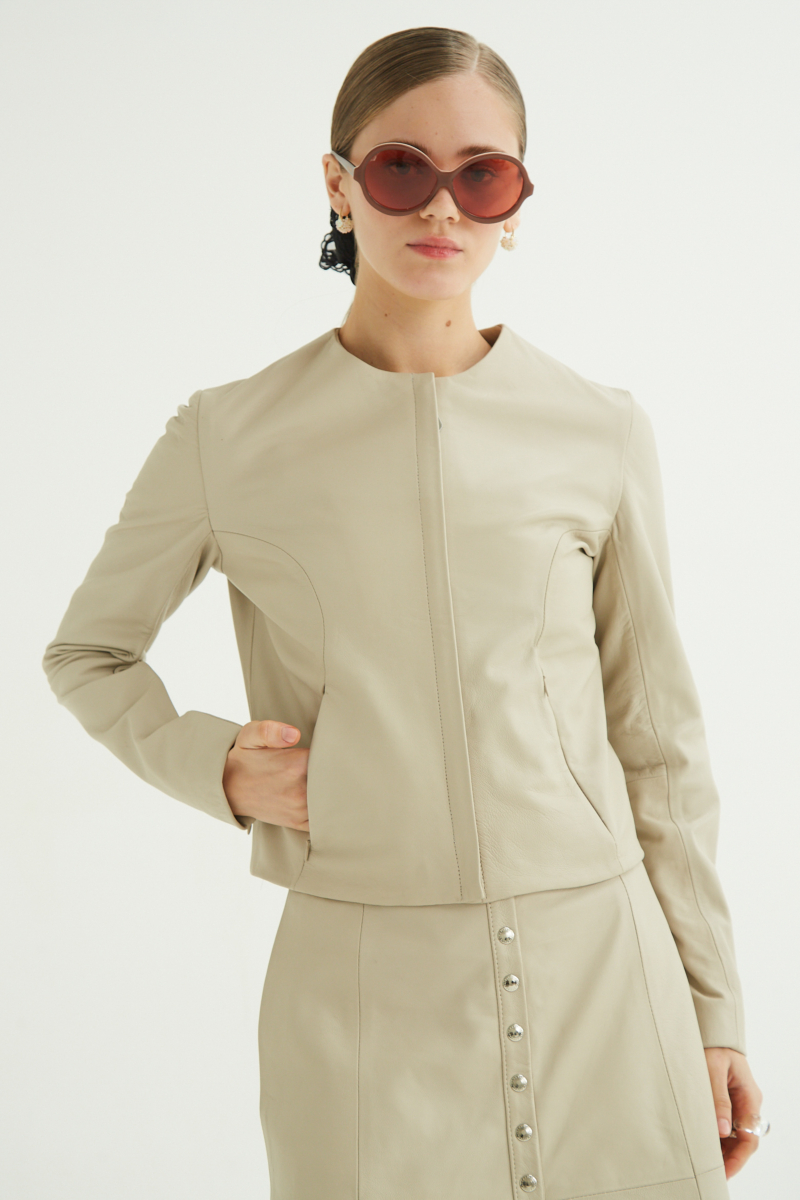 CAMPERA DE CUERO MARION // OVINO ITALIANO