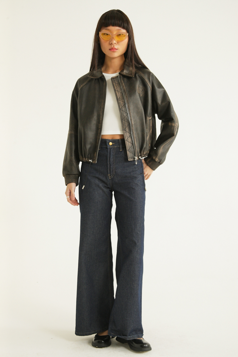 CAMPERA DE CUERO HEDY // OVINO