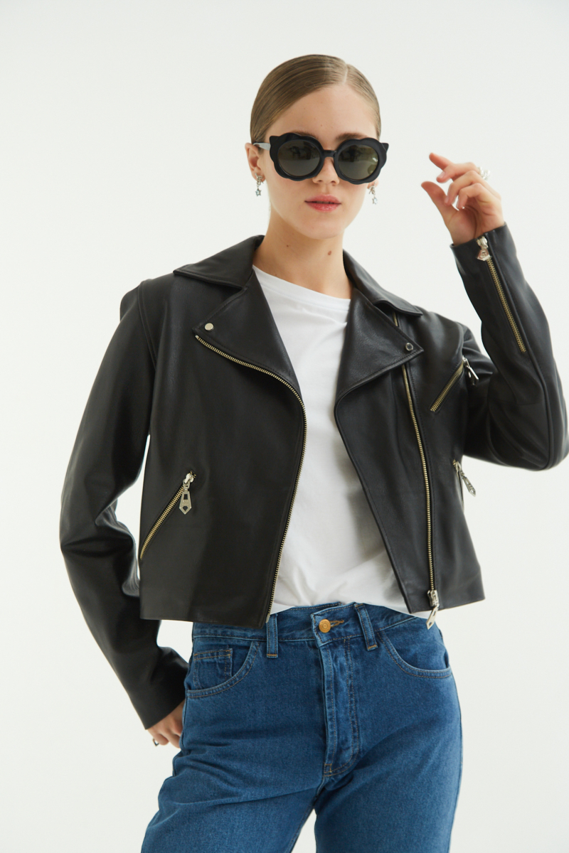 CAMPERA DE CUERO SCARLETT JUMBO // OVINO 