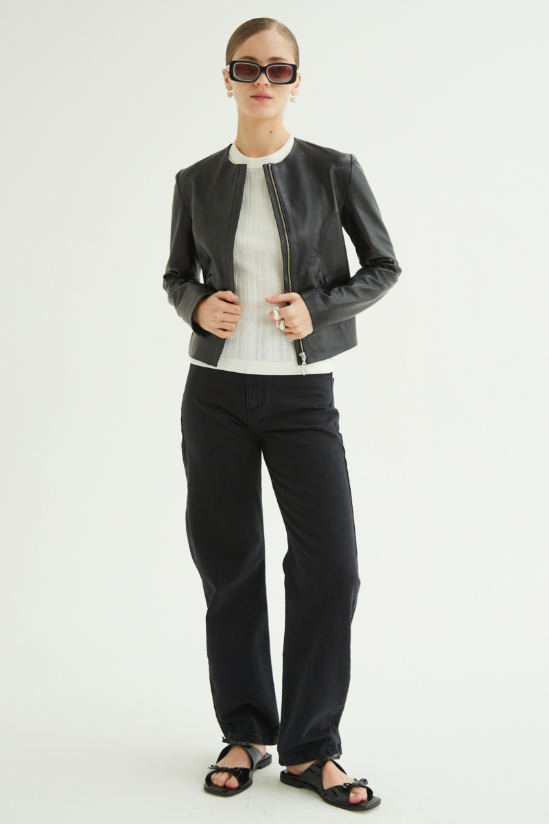 CAMPERA DE CUERO MARION // OVINO ITALIANO