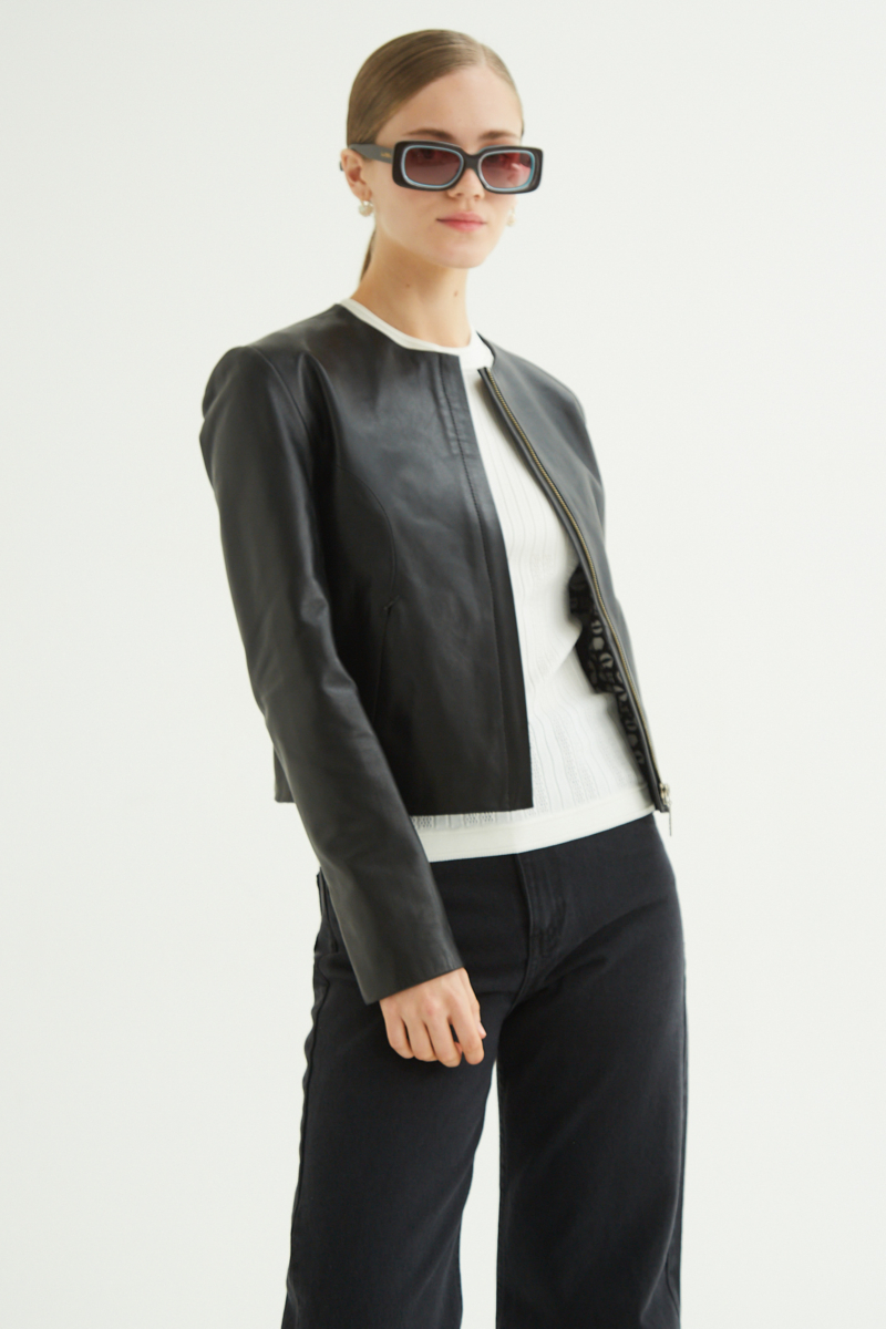 CAMPERA DE CUERO MARION // OVINO ITALIANO