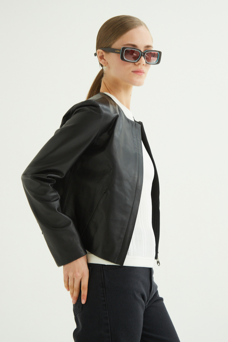 CAMPERA DE CUERO MARION // OVINO ITALIANO
