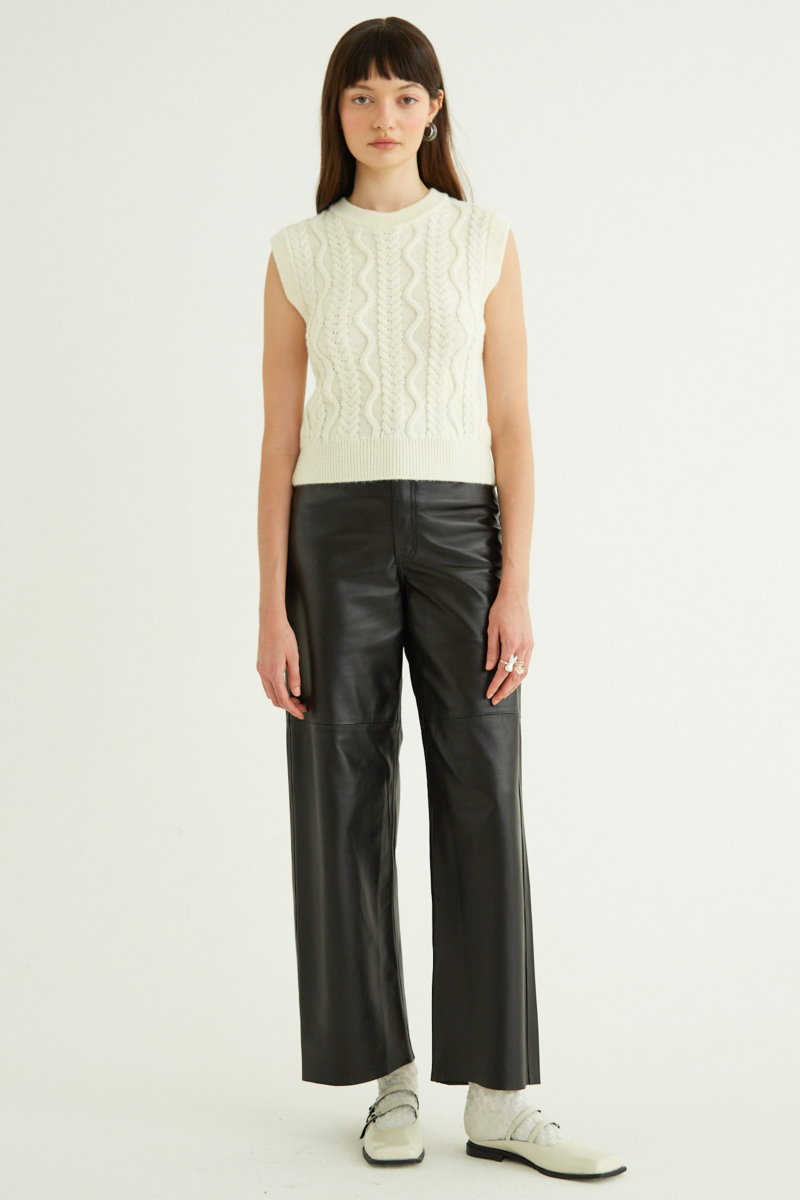 PANTALON DE CUERO LUNA / OVINO ITALIANO