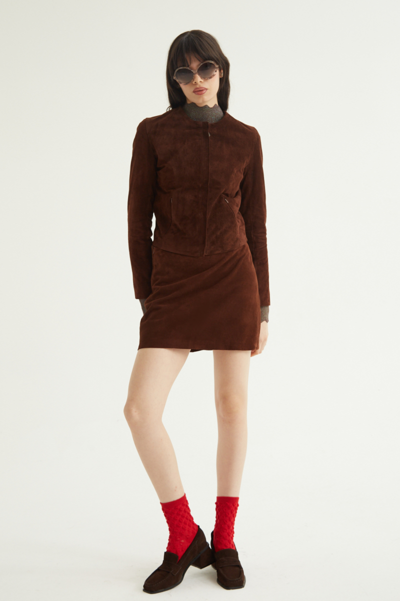 CAMPERA DE CUERO MARION GAMUZON