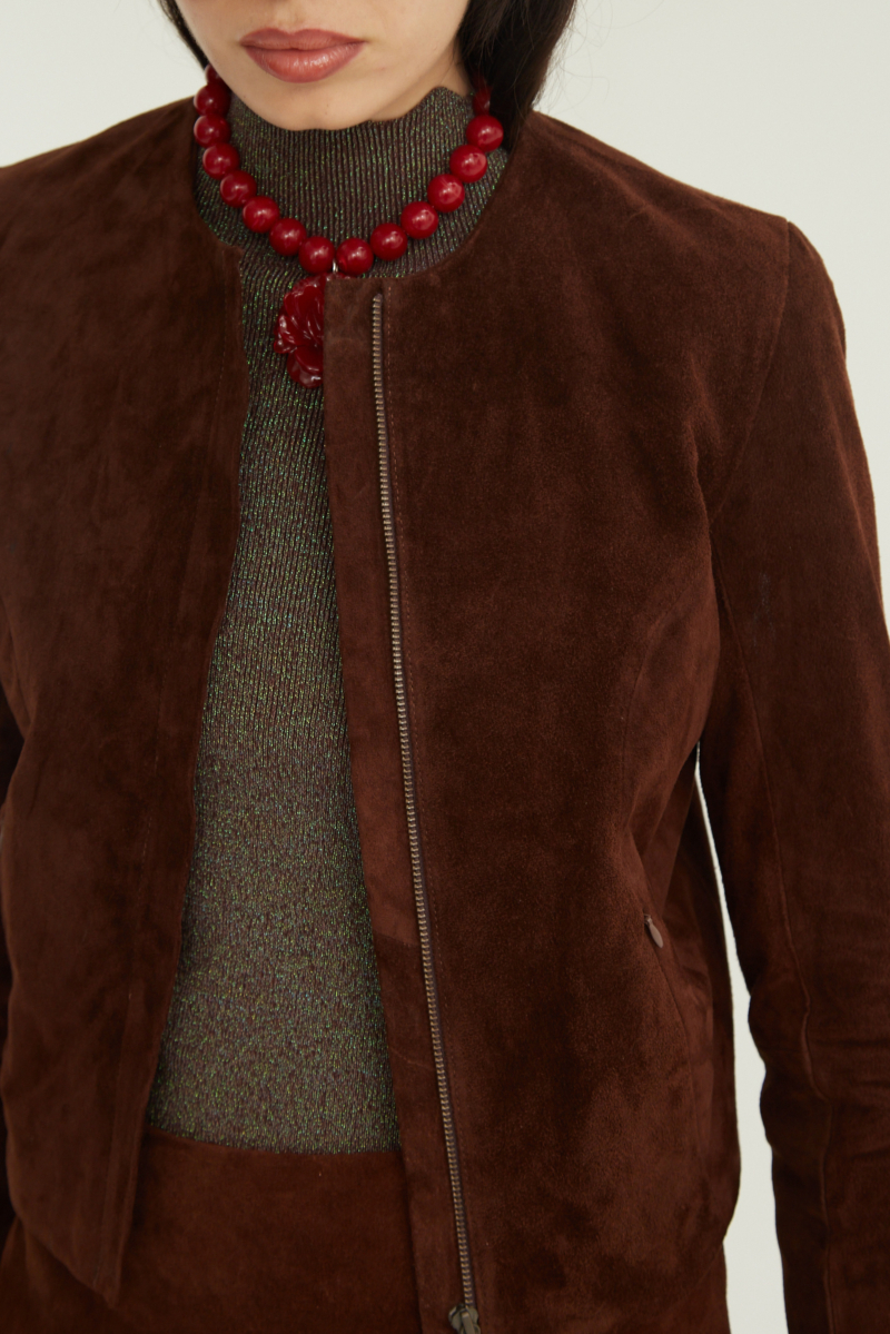 CAMPERA DE CUERO MARION GAMUZON