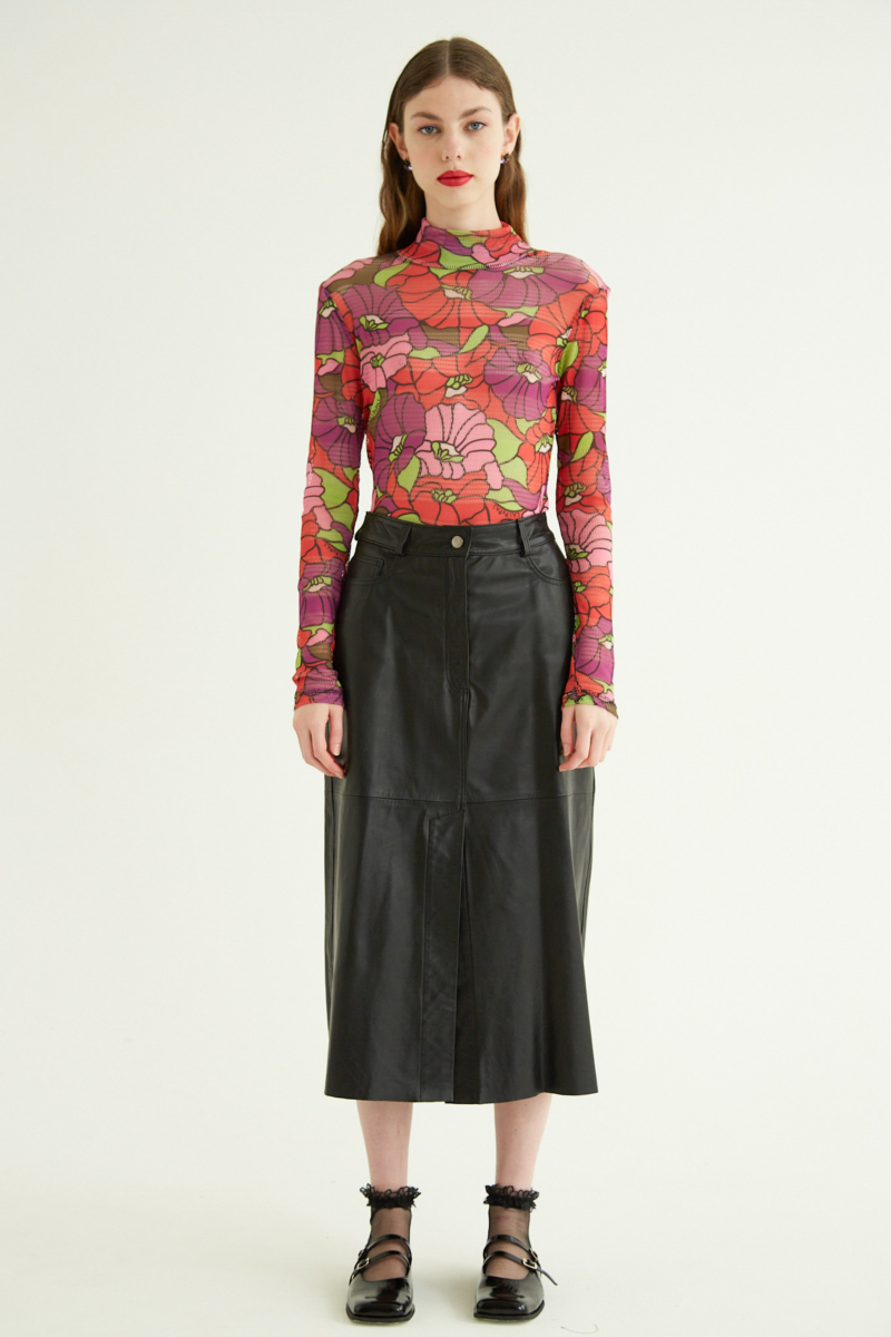 FALDA DE CUERO GARNER / OVINO ITALIANO