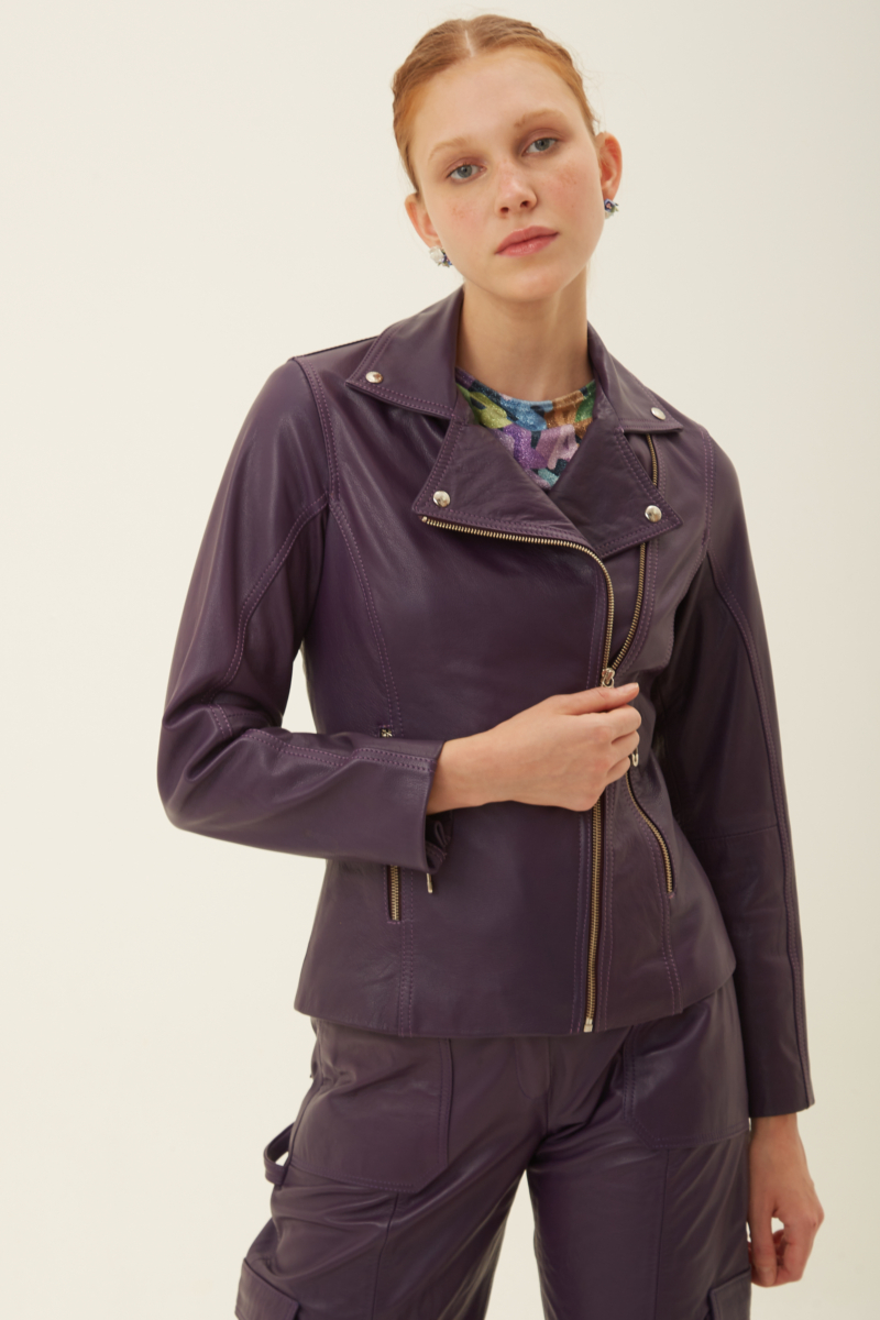 CAMPERA DE CUERO BELLA // VACUNO