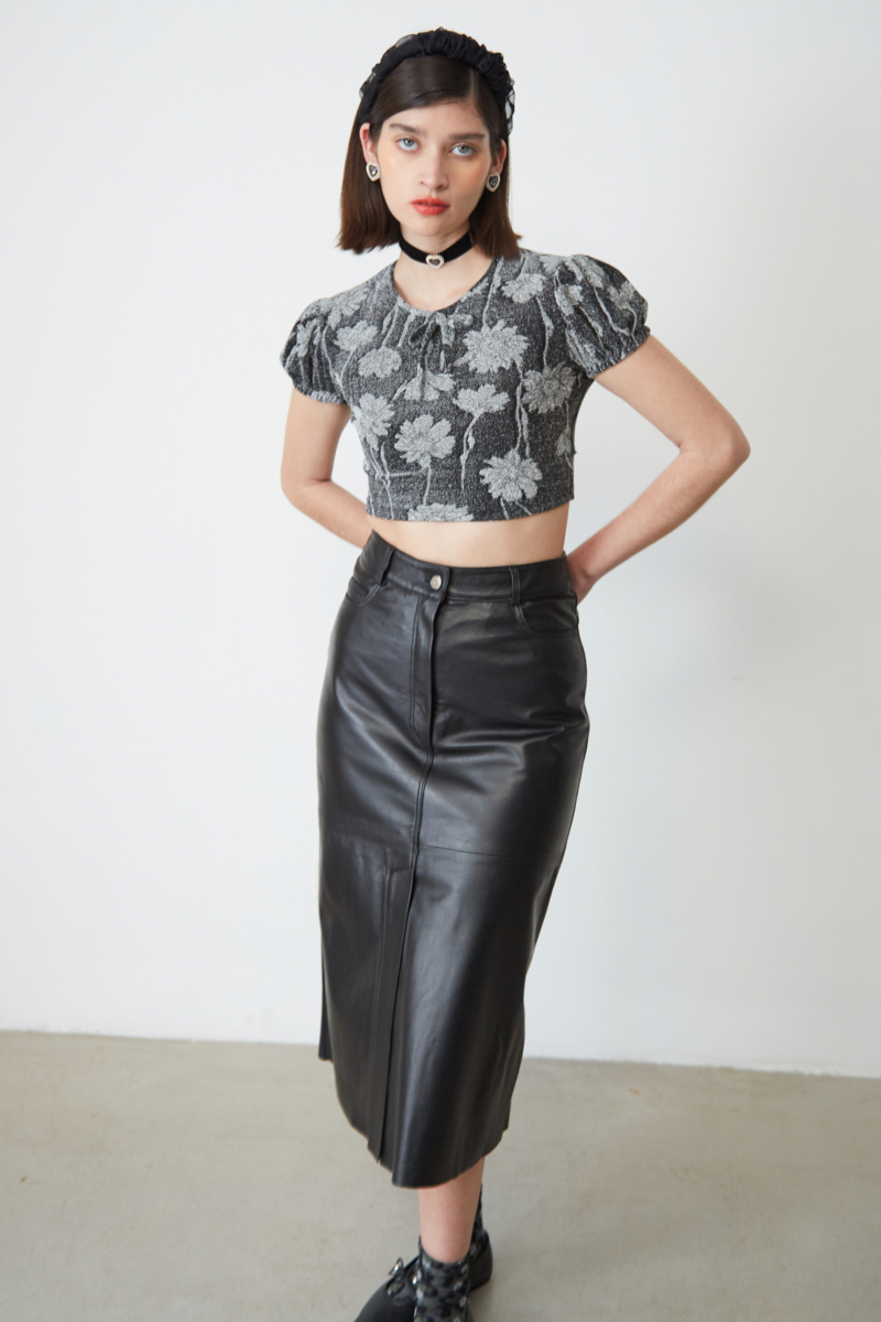 FALDA DE CUERO GARNER / OVINO ITALIANO